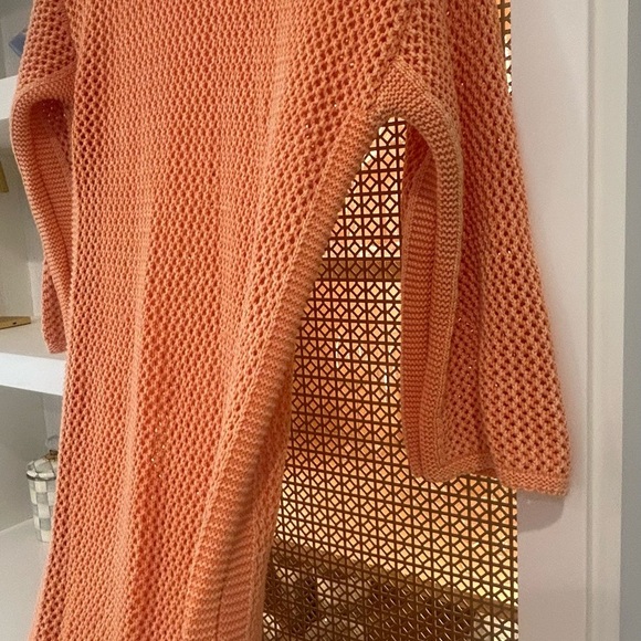 Young Fabulous and Broke Orange Santorini Crochet Maxi Dress Extra Small XS - Picture 3 of 5